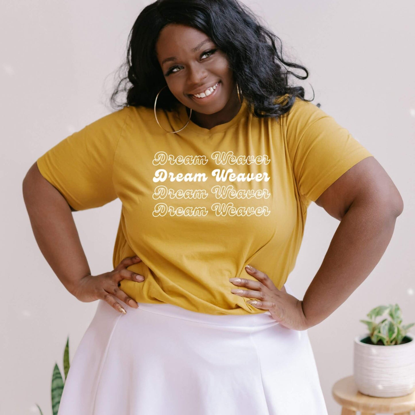 dream weaver yellow t-shirt