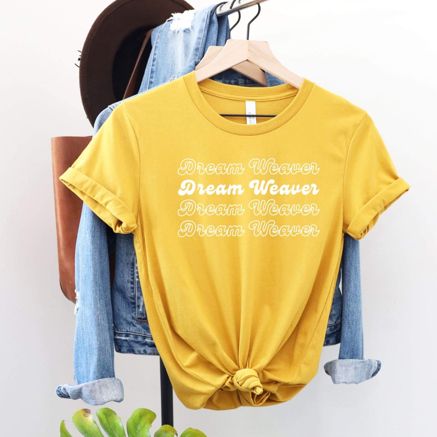 dream weaver yellow t-shirt