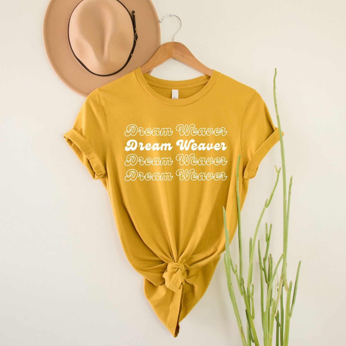 dream weaver yellow t-shirt