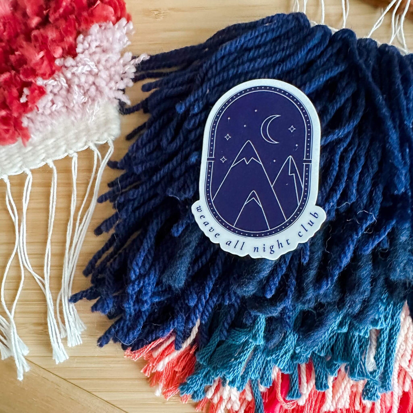 weave all night club sticker - wear and woven