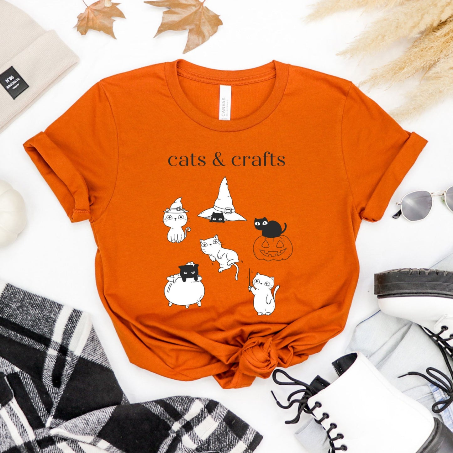 Halloween Cats & Crafts T-shirt