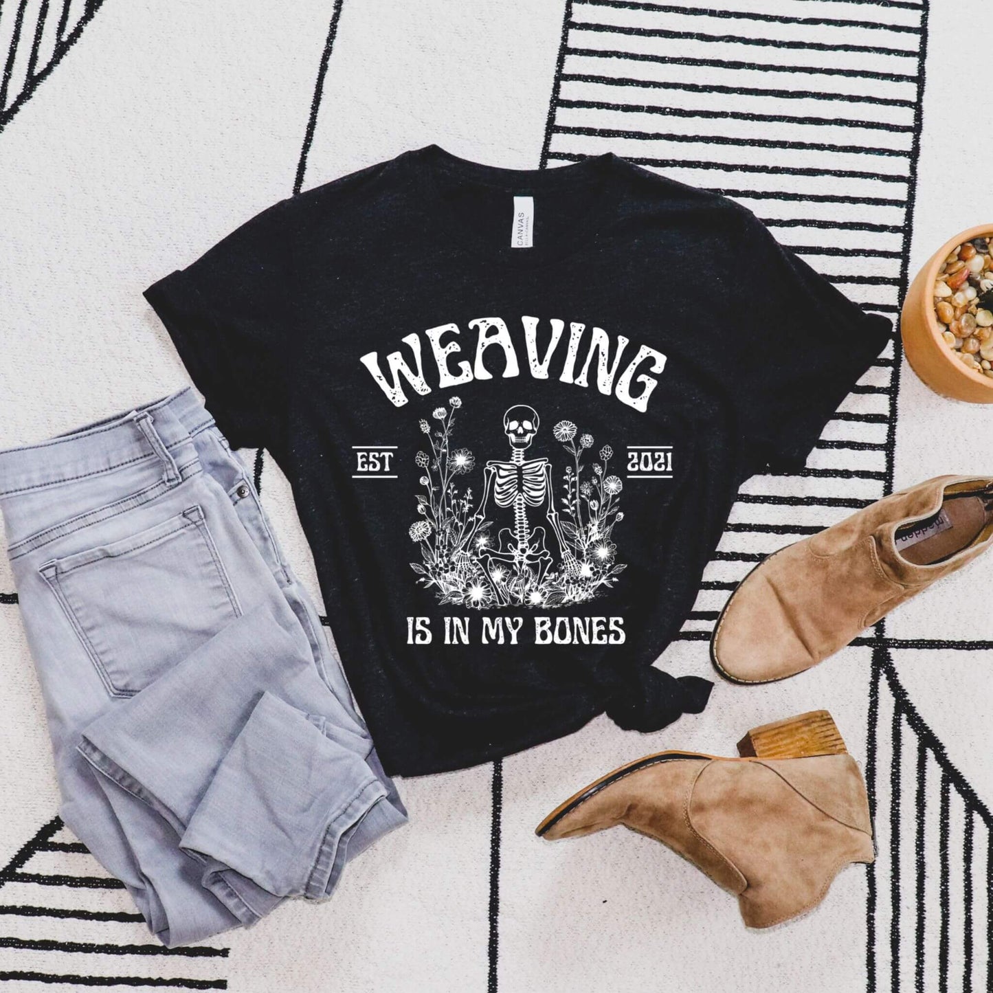 Weaving is in My Bones t-shirt - Wear and Woven