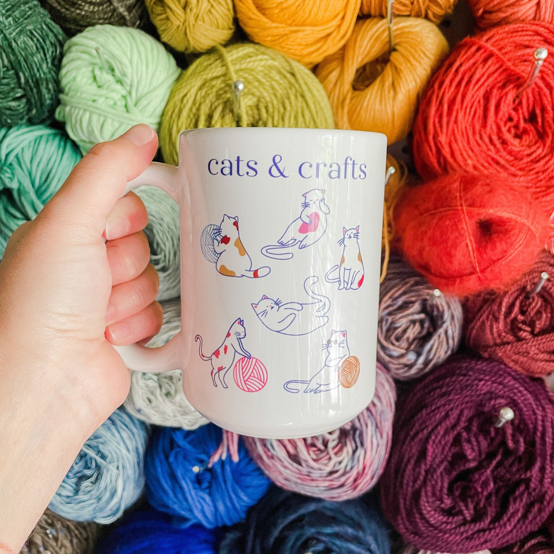 cats and crafts mug - wear and woven