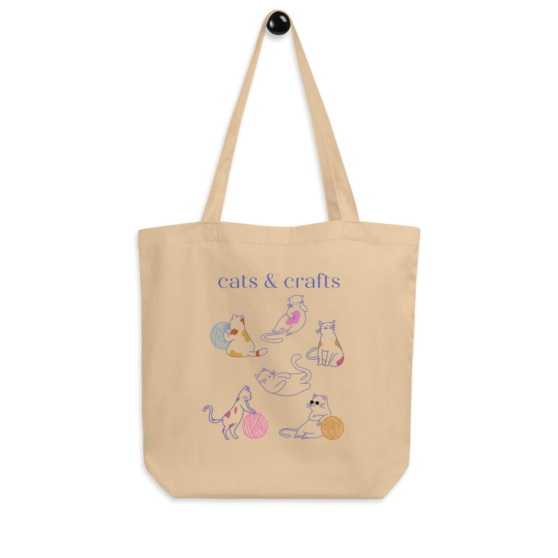 cats and crafts tote bag - wear and woven