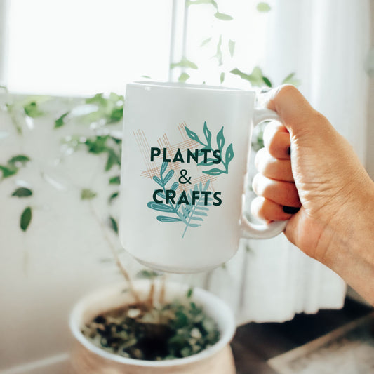 plants and crafts mug - Wear and Woven