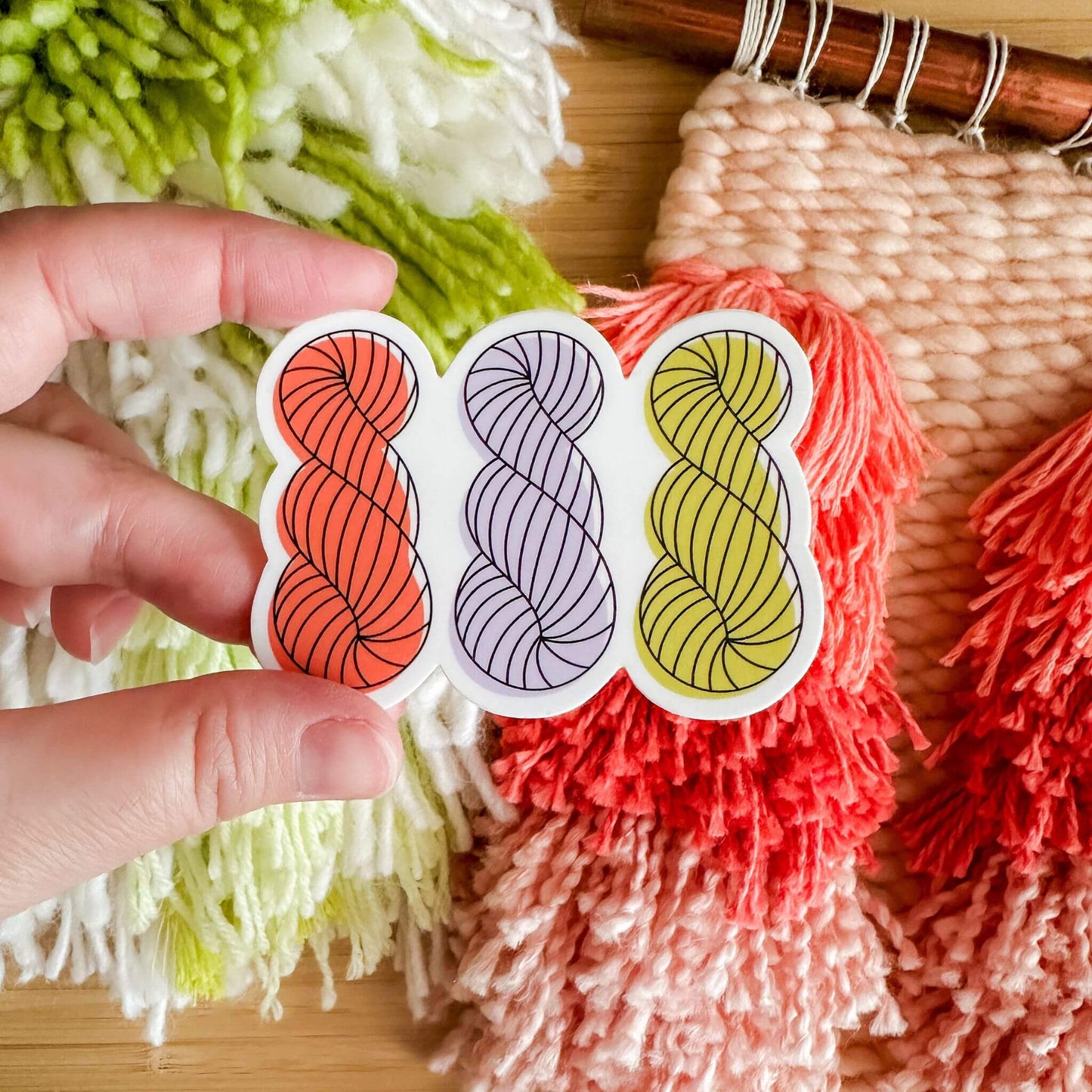 Spring Skeins Yarn Sticker