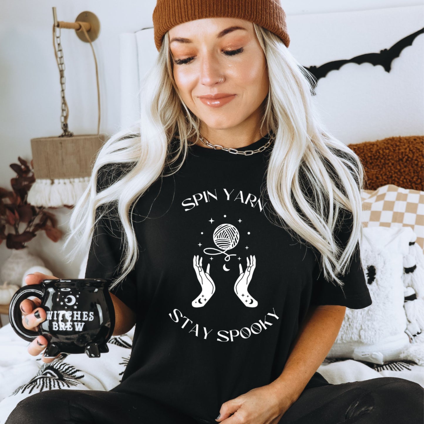 Spin Yarn, Stay Spooky T-shirt